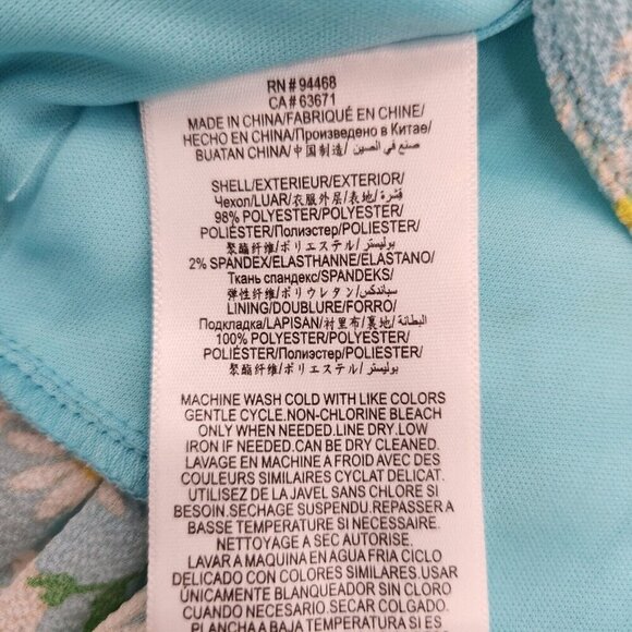 BCBGeneration Womens Size Medium Retro Daisy Garden Knot Front Crop Top - Picture 6 of 6